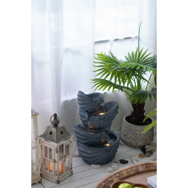 Fontaine décorative à 4 niveaux 13,4 x 9,4 x 21,5 po Nautilus