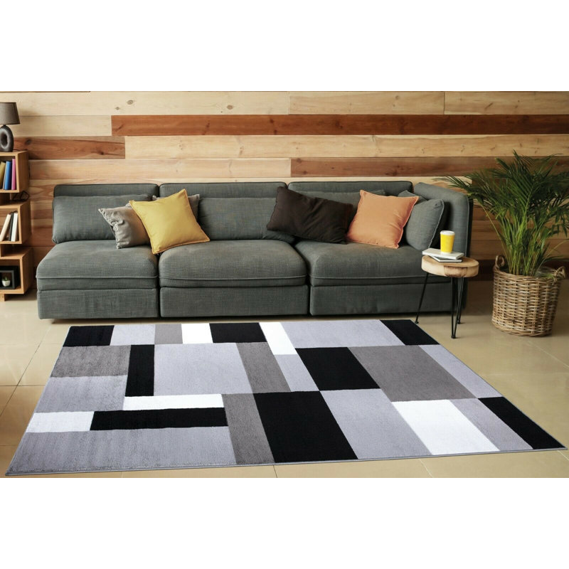 Anah Geometric Area Rug, Rectangle 60 x 110cm
