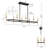 Justyce 8 - Light 49.2" Large Linear Kitchen Island Dimmable Chandelier