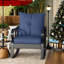 Chaise berçante d'extérieur avec coussins moelleux et rotin résistant aux intempéries-76937054