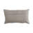 Cotton Slub Lumbar Pillow With Tufted Flowers