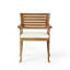 Chaises de salle à manger d'extérieur en bois d'acacia (ensemble de 2) - Coussins résistants à l'eau