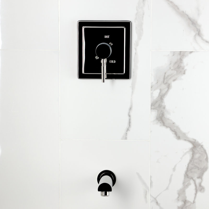 Kingston Brass Concord Single-Handle Pressure Balanced Tub Faucet, Polished Nickel