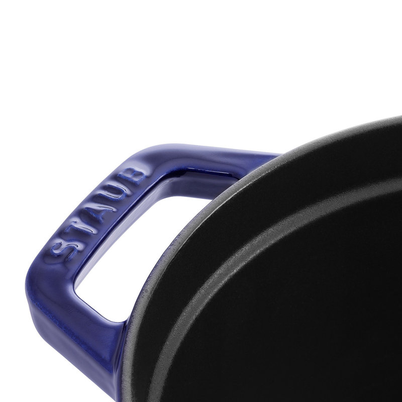 STAUB Oval Cast Iron Cocotte, Dark blue, 31cm