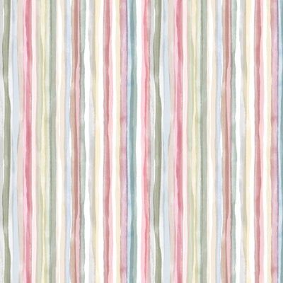 Ninola Design Charming Nostalgia Handmade Summer Stripes Shower Curtain