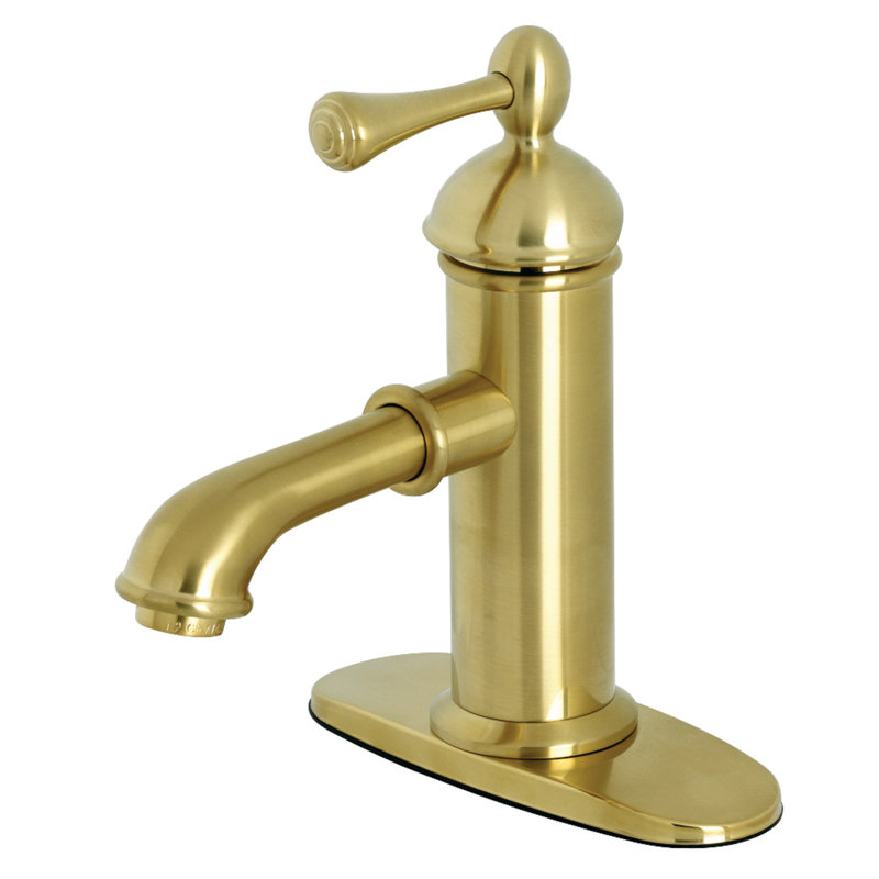 Robinet de salle de bain monotrou avec drain Paris, Doré