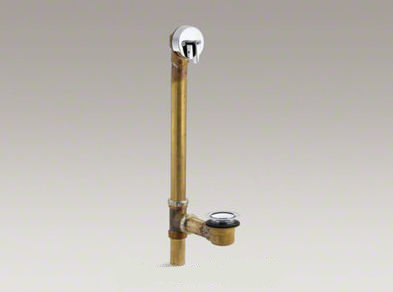 Drain de baignoire rétractable 3,75 "Clearflo, Or éclatant de style français