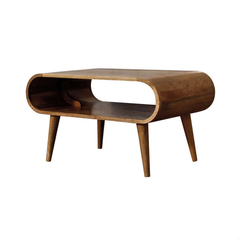 Table basse ouverte en bois massif