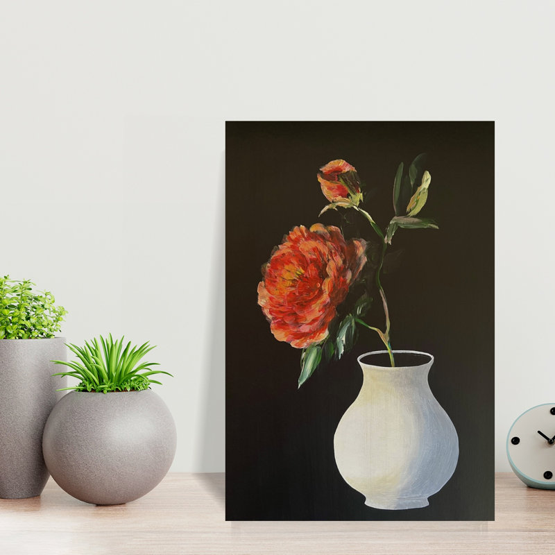 Vibrant Peony Bloom by Marina Kozyr - Wrapped Canvas Print, 45.72 cm H x 30.48 cm W