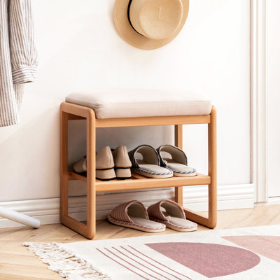 Banc de rangement, banc d'entrée, banc de chambre à coucher, banc à chaussures, banc rembourré