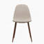 Élégante chaise de salle à manger en fer et en bois avec un tissu en polyester de qualité supérieure, idéale pour les repas à la maison-565147880-565147887