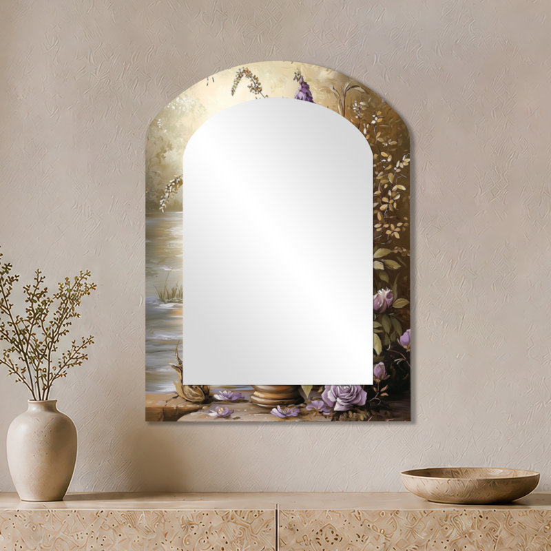 Miroir mural arqué Modern, 34" x 25"