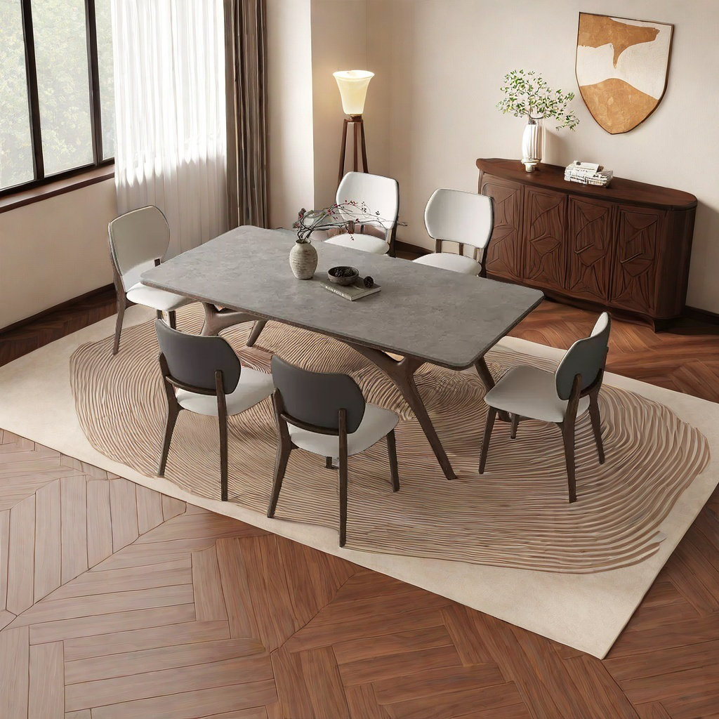 A Zoetic Home Solid Wood Slab Table Minimalist Nordic Style | Wayfair