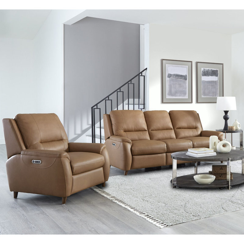 Ensembles de salon inclinables électriques Speirs, 2 pièces: canapé, fauteuil inclinable