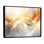 Reproduction d'art sur toile, "Gold and White Fractal Tsunami II"