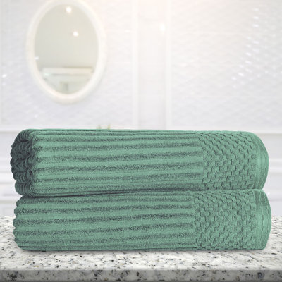 Ensemble de draps de bain en coton à bordure très damée et très absorbante en coton de yaholo