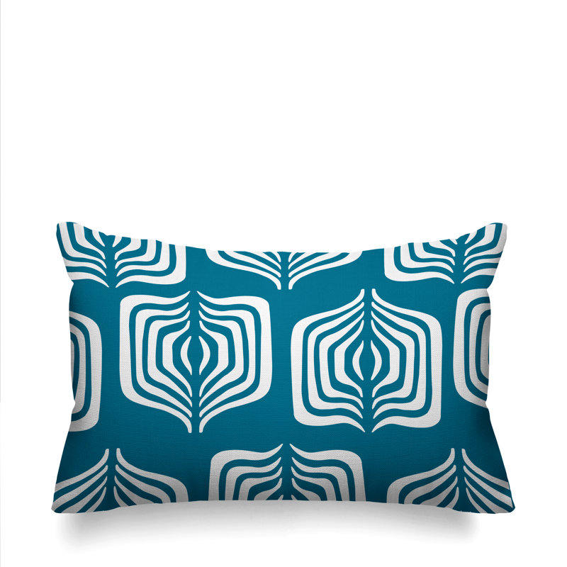 Housse et insert de coussin rectangulaire d'extérieur Dale Tribal, Turquoise