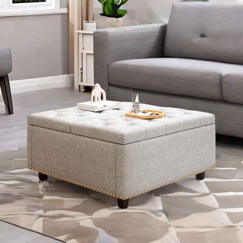Table basse Thelmon, Beige