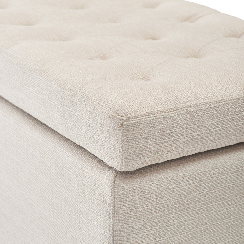 Banc de rangement rectangulaire Arlo Arlo, Ivoire