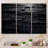 3D Black Brick Cube Dimensions V - Modern Geometric Wall Decor Set-93345540