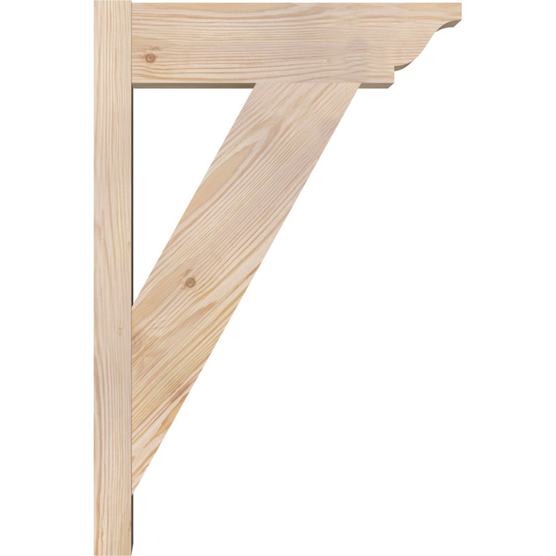 Persienne traditionnelle en bois rustique, Sapin Douglas de 5 1/2 po (lisse), P 30 po x H 36 po