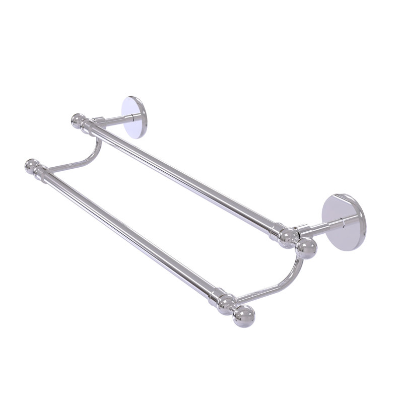 Double barre à serviettes murale Goble, 18 po, Chrome poli