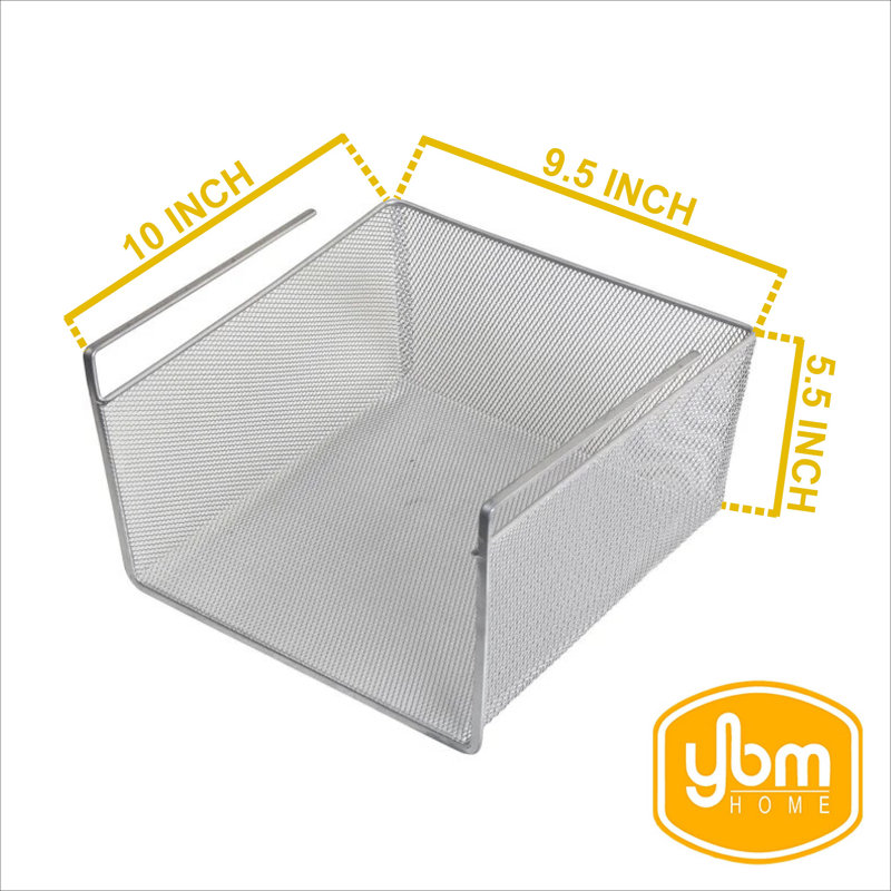 Panier sous tablette, H 5,5 po x l 10 po x P 9,5 po