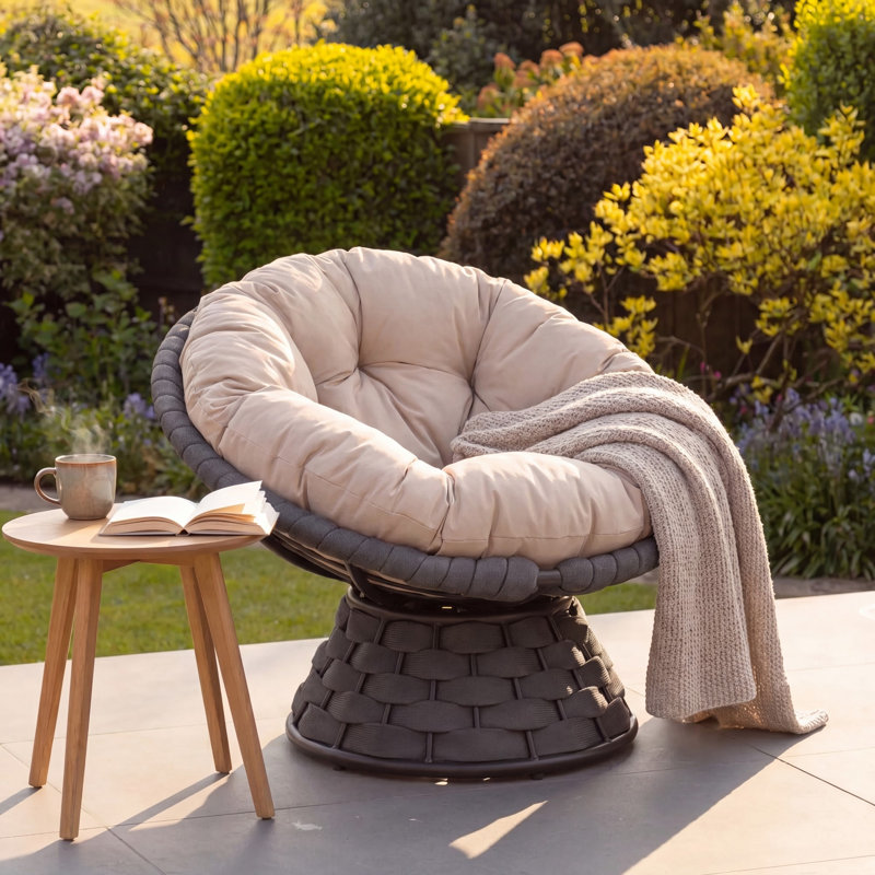 Upholstered Swivel Accent Chair