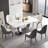 Sintered Stone Top Metal Base Dining Table-763081371-763081370-778542703