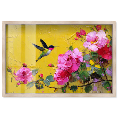 «Song of Summer I Shadowbox», impression murale par Art Remedy, cadre blond, 25 x 17
