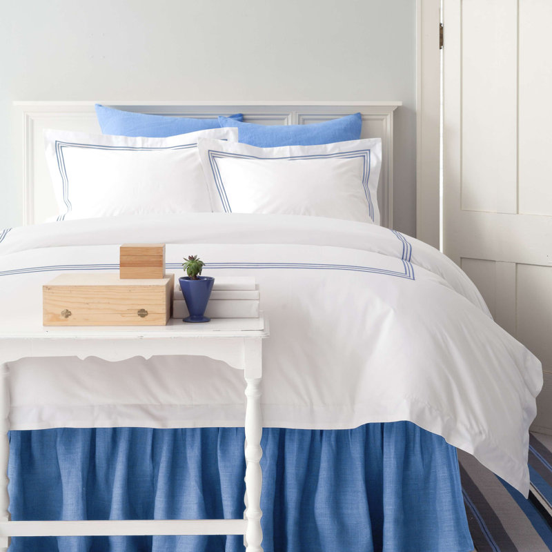 Trio Duvet Cover, Twin/Twin XL Duvet Cover, French Blue