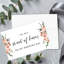 Carte de mariage floral nu