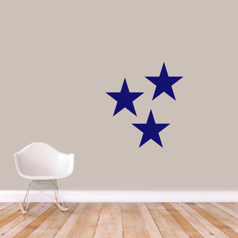 Adhésif décoratif étoiles, Bleu marine