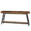 Console industrielle, table de canapé derrière le canapé, table de bar de couloir d'entrée étroite, meubles d'appoint hauts pour le salon