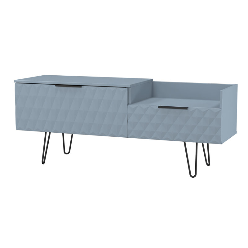 Bethanne 2 Drawer Coffee TV Unit, Blue