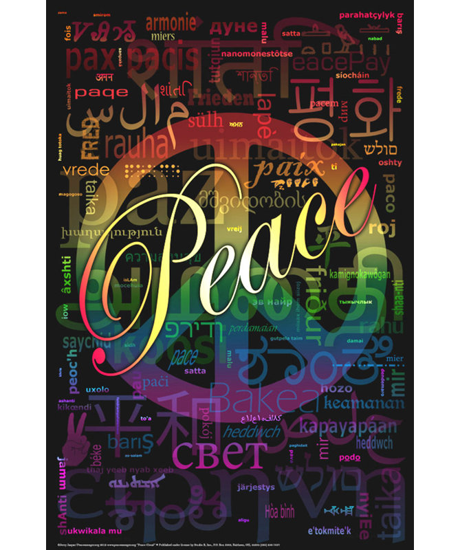  Officiellement sous licence Peace Art - 24 po x 36 po - Reproduction décorative - Papier pour affiche - Prêt à encadrer