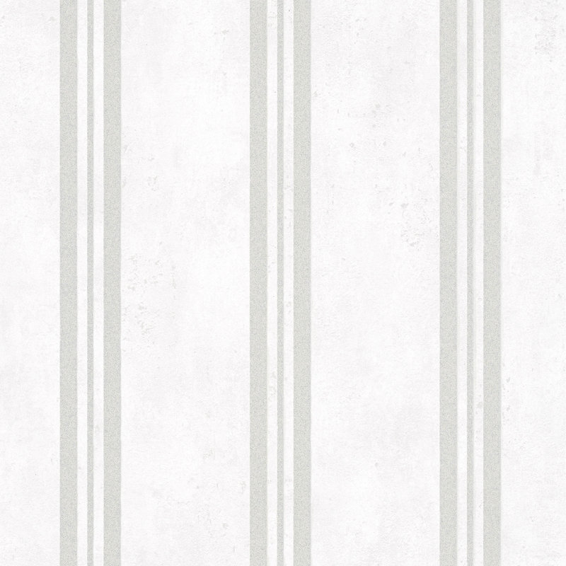 Dercy 10.05cm x 53cm Textured Glitter Wallpaper Roll, Off White/Silver