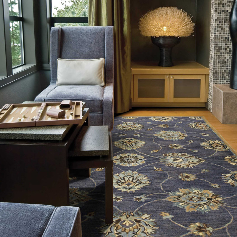 Tapis 3 pi x 5 pi Midnight Vines Floral
