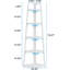 Tablette d'angle de 70,07 po de hauteur-2143680281
