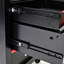 Coffre en métal à 4 outils - Armoire coulissante à roulement de 20 po, noir et rouge, acier, 4 pièces, serrure pivotante pour outils supplémentaire incluse