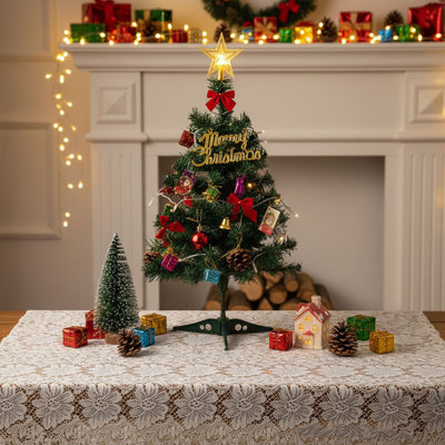 Christmas Tree with String Lights