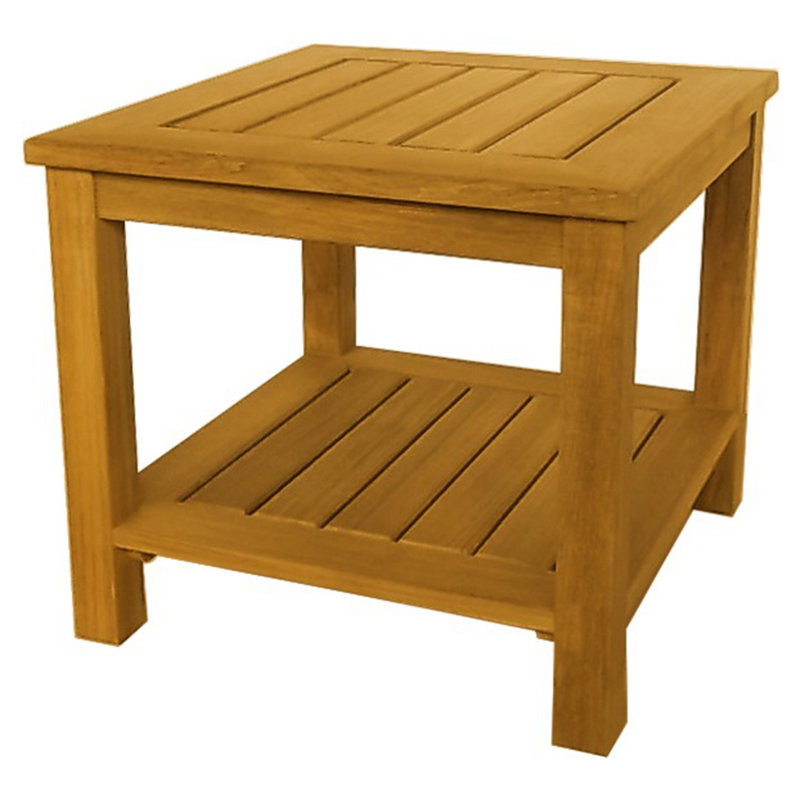 St. Lucia Outdoor 4 - Piece Teak Conversation Set, Navy