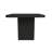 Mashad Rectangular Dining Table in Black with Grain