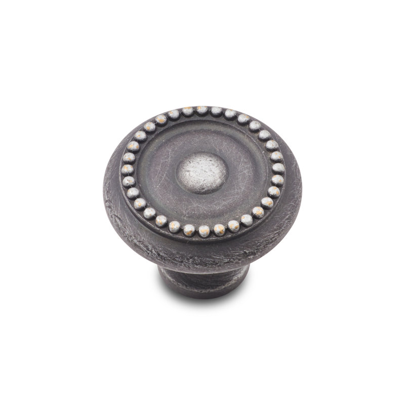 CK Series 1 1/4" Diameter Mushroom Knob, Distressed Nickel