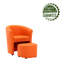 Fauteuil demi-tonneau avec repose-pieds Babumba-14006491