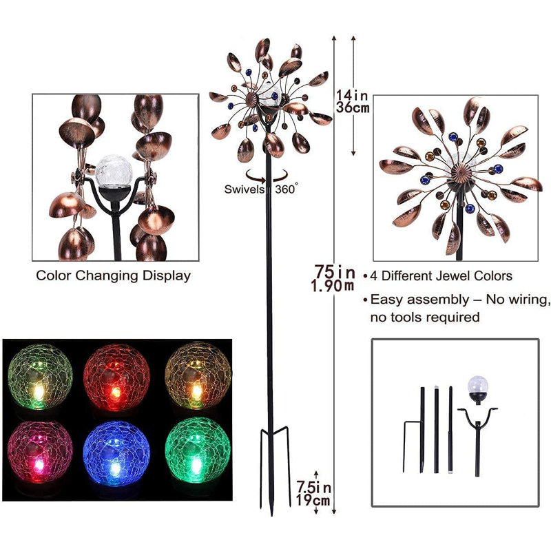 Nashell Metal Plants & Flowers Garden Stake