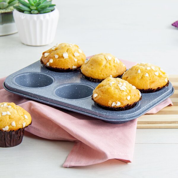 SQ Professional  Bakeware - Speckled Bakeware - Muffin Tray 6 cup