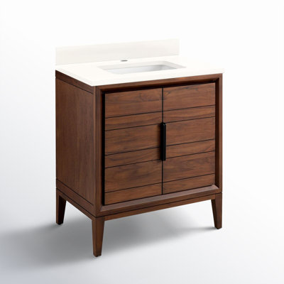 Aliso 30" Carrara Marble Single Bathroom Vanity