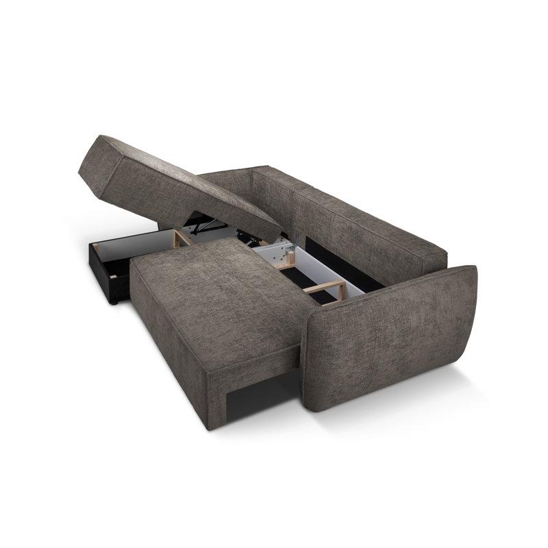 Blessington 4 Seater Sofa Bed, Left Hand Facing, Dark Grey