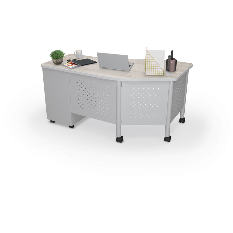 Bureau rectangulaire 60 "Lab Lab, Oui, Orme gris